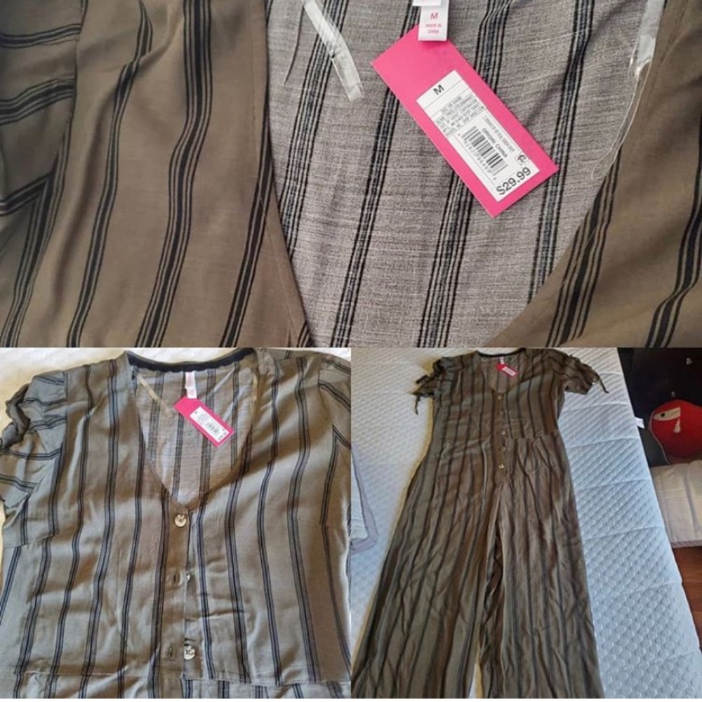 Strip jumpsuit! Never worn, still has tags!